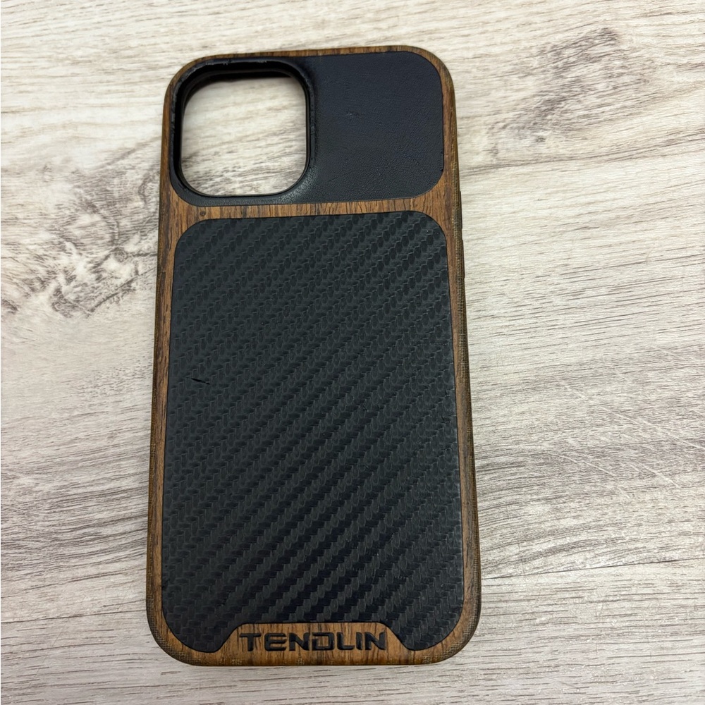 Tendlin Compatible with iPhone 12 Pro Max Wood Grain Case